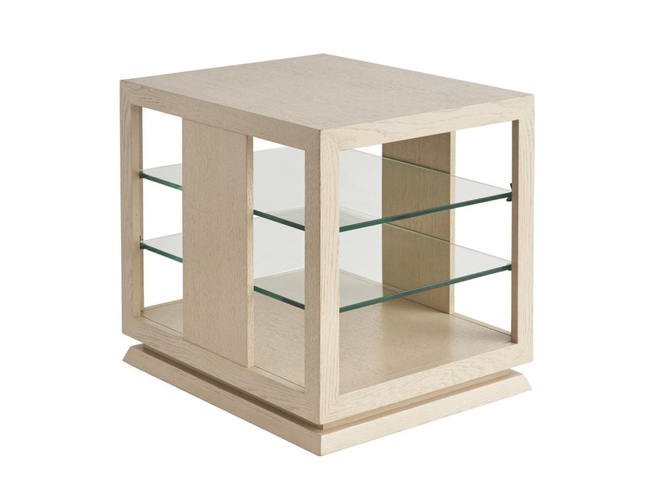 Lexington Furniture Sunset Key Benson Lamp Table in Sand Drift image