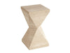 Lexington Furniture Sunset Key Shea Faceted Accent Table in Sand Drift image