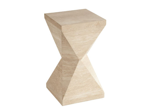 Lexington Furniture Sunset Key Shea Faceted Accent Table in Sand Drift image