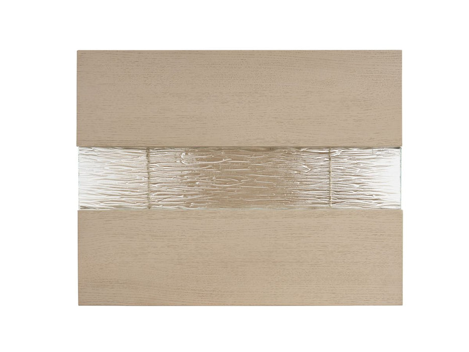 Lexington Furniture Sunset Key Fischer Rectangular Lamp Table in Sand Drift