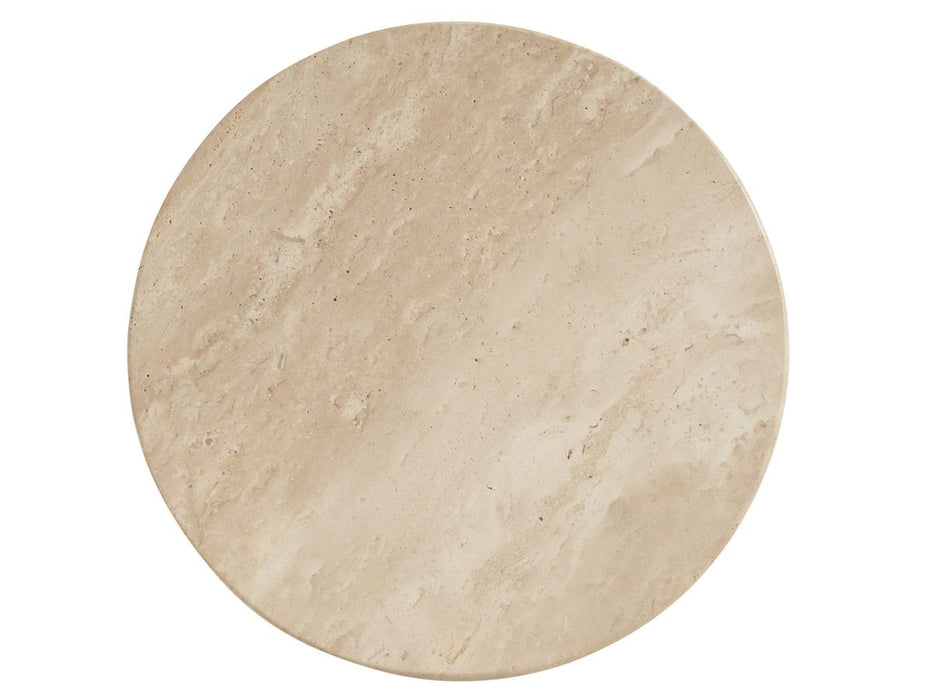 Lexington Furniture Sunset Key Carver Accent Table in Sand Drift