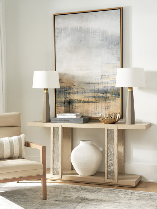 Lexington Furniture Sunset Key Fischer Console Table in Sand Drift