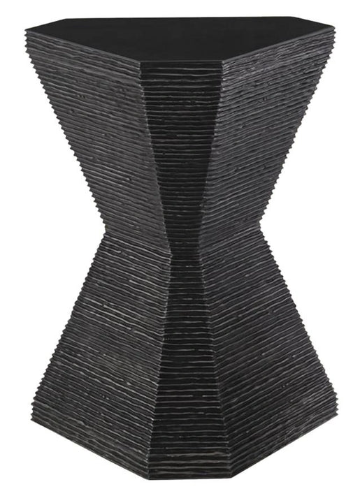 Lexington Furniture Carrera Topaz Hexagonal Accent Table in Carbon Gray