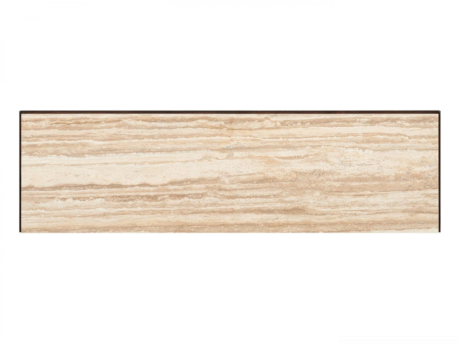 Lexington Furniture Silverado Los Gatos Stone Top in Walnut