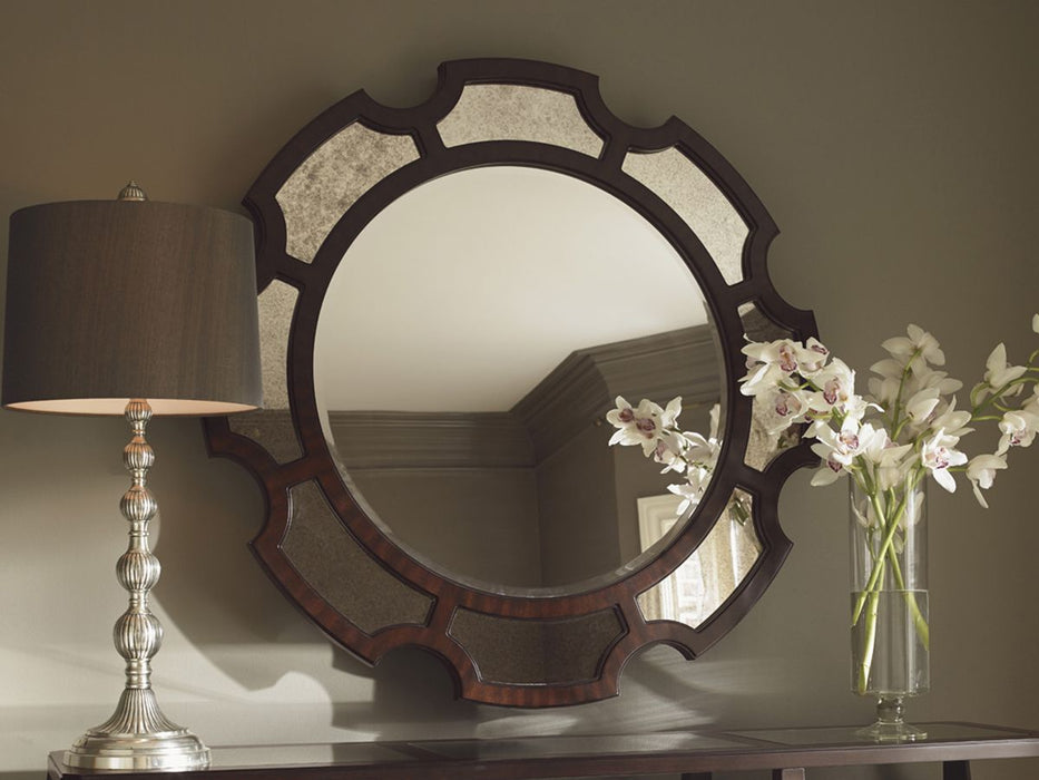 Lexington Furniture Kensington Place Del Mar Round Mirror in Brentwood
