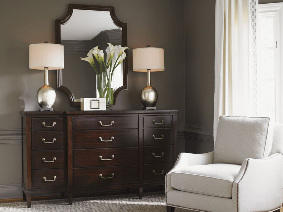 Lexington Furniture Kensington Place Catalina Rectangular Mirror in Brentwood