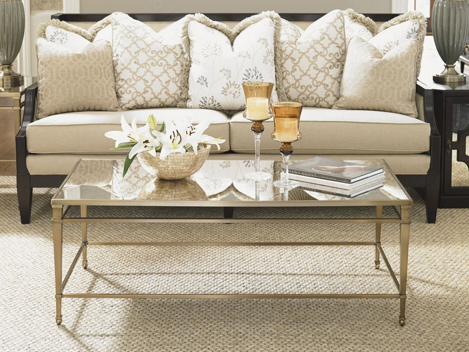 Lexington Furniture Kensington Place Richmond Rectangular Millington Metal Cocktail Table in Brentwood