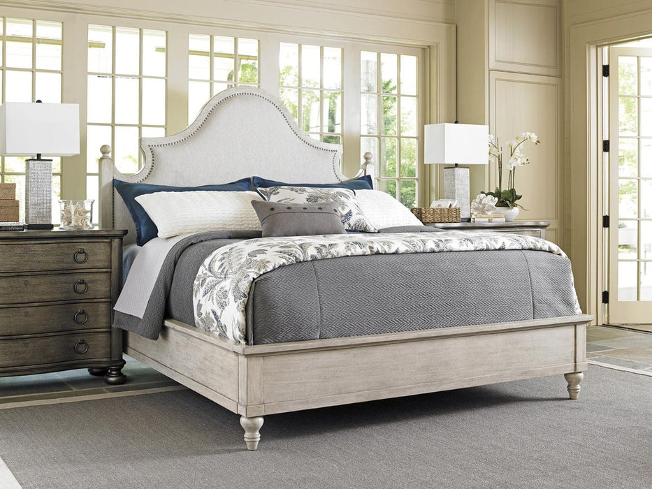 Lexington Oyster Bay Cal King Arbor Hills Upholstered Bed in Distressed image