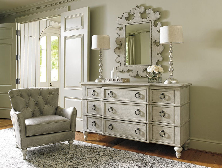 Lexington Oyster Bay Hempstead Vertical Mirror in Distressed