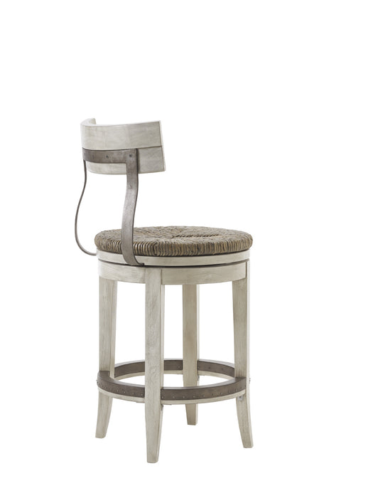 Lexington Oyster Bay Merrick Swivel Counter Stool in Light Oyster Shell (Set of 2) image