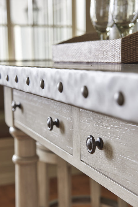 Lexington Oyster Bay Timber Point Sideboard in Light Oyster Shell