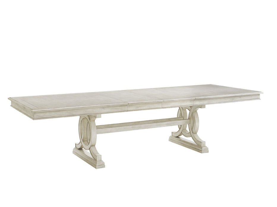 Lexington Oyster Bay Montauk Rectangular Dining Table in Light Oyster Shell