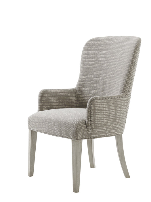 Lexington Oyster Bay Baxter Upholstered Arm Chair in Light Oyster Shell (Set of 2)