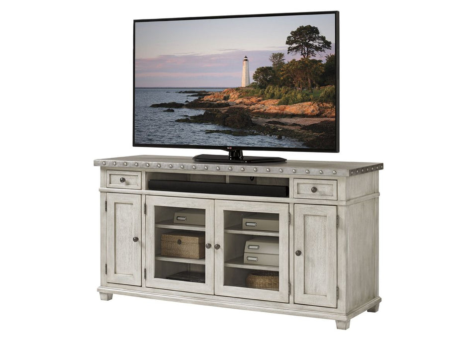 Lexington Oyster Bay Shadow Valley Media Console in Light Oyster Shell