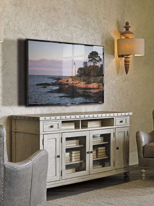 Lexington Oyster Bay Shadow Valley Media Console in Light Oyster Shell