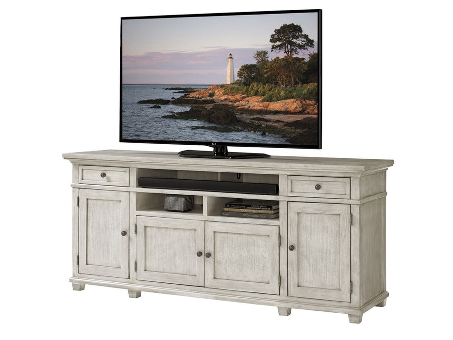 Lexington Oyster Bay Kings Point Large Media Console in Light Oyster Shell