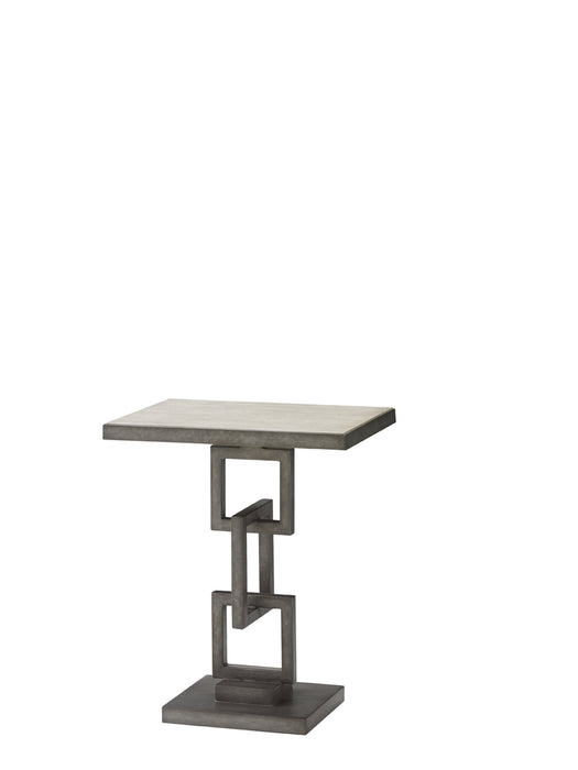Lexington Oyster Bay Deerwood Rectangular Side Table in Oyster Gray