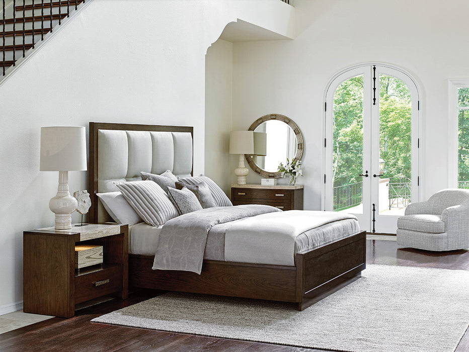 Lexington Laurel Canyon Cal King Casa del Mar Upholstered Bed in Mocha