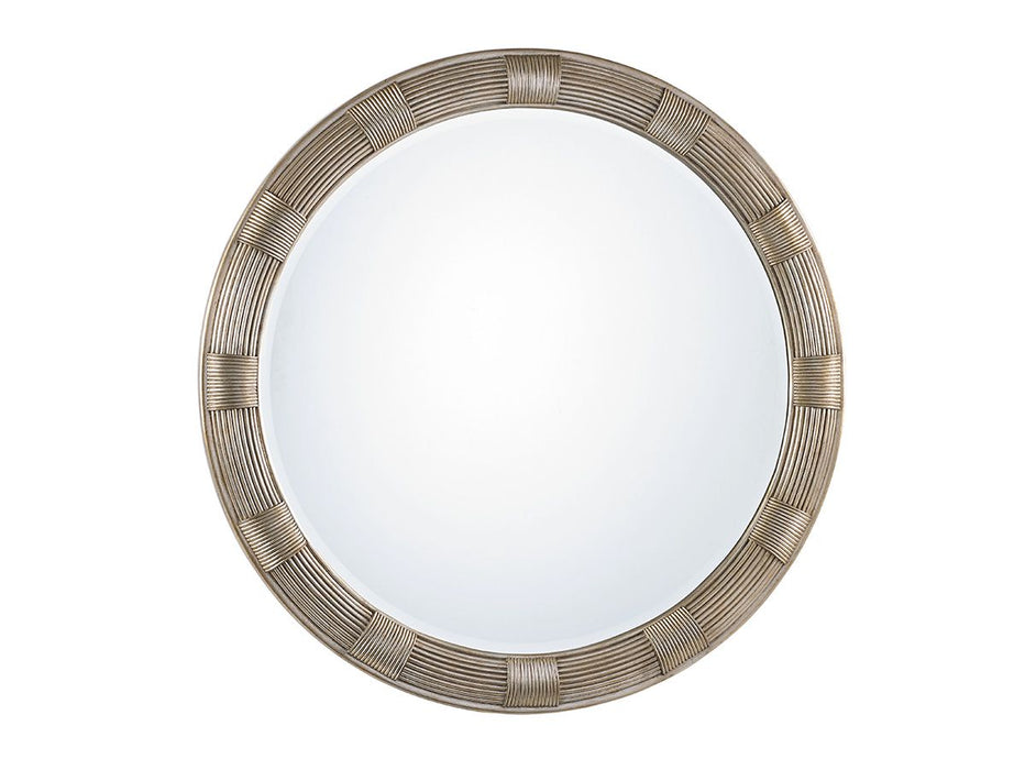Lexington Laurel Canyon Beverly Round Mirror in Mocha