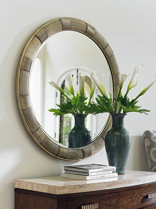 Lexington Laurel Canyon Beverly Round Mirror in Mocha