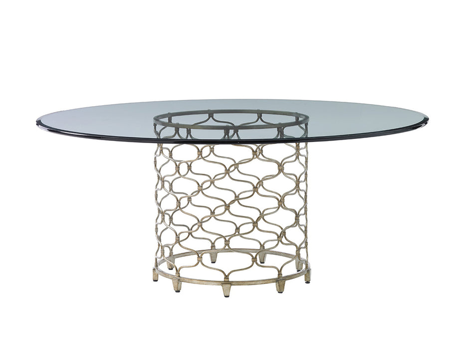 Lexington Laurel Canyon 72" Bollingter Dining Table in Silver