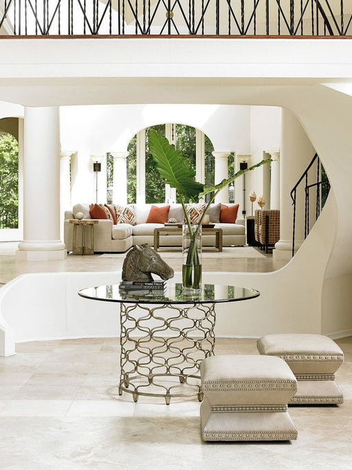 Lexington Laurel Canyon 60" Bollingter Dining Table in Silver image