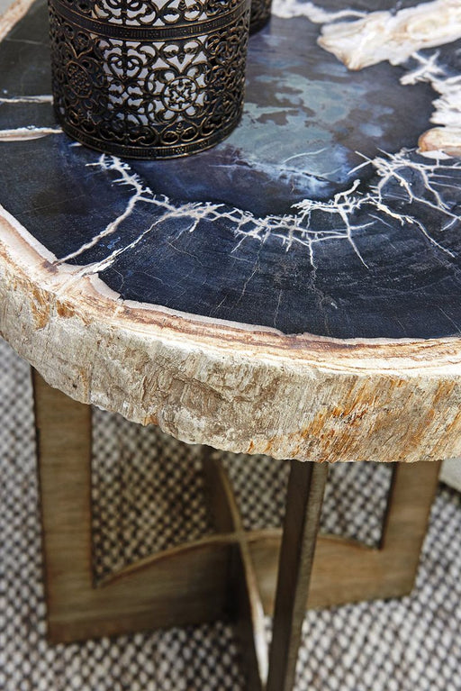 Lexington Laurel Canyon Cross Creek Accent Table in Silver image