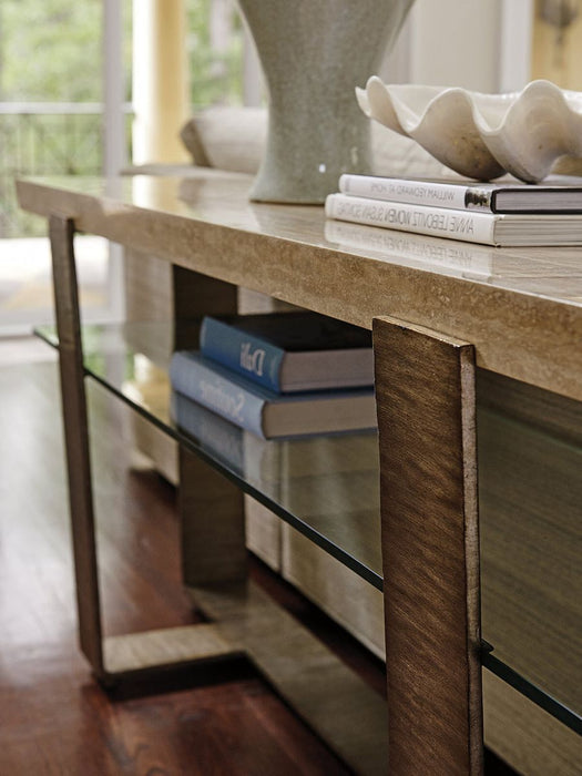 Lexington Laurel Canyon Griffith Park Console Table in Silver