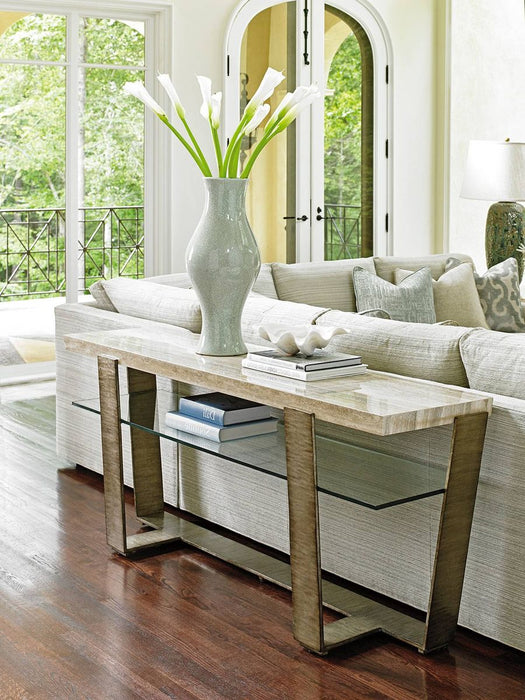 Lexington Laurel Canyon Griffith Park Console Table in Silver