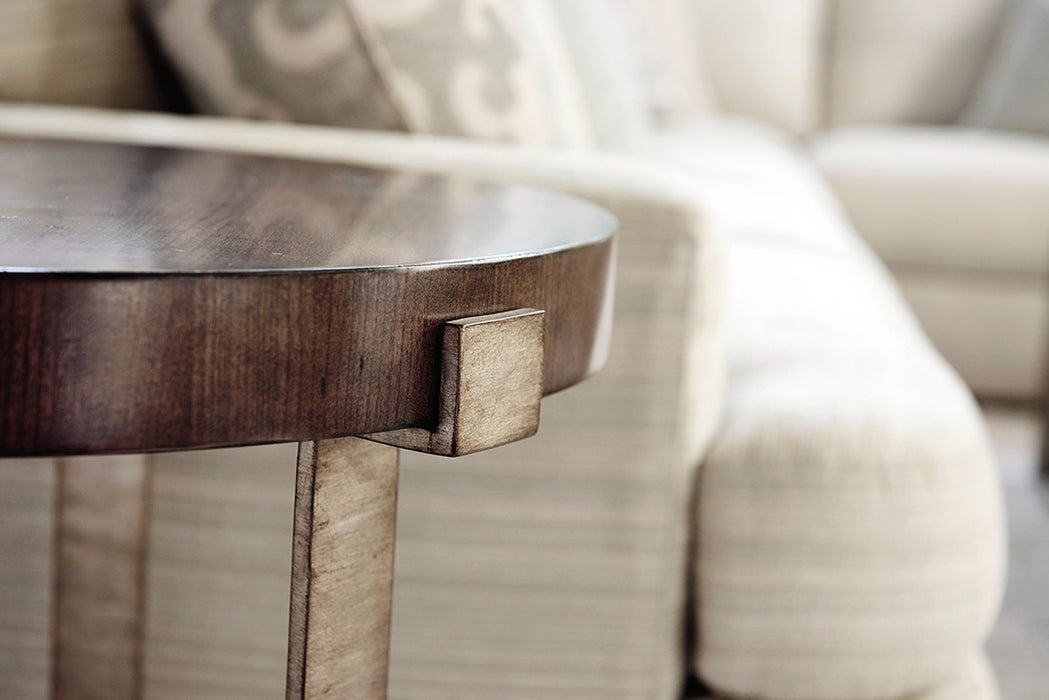 Lexington Laurel Canyon Wetherly Accent Table in Mahogany
