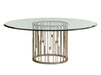 Lexington Shadow Play Rendezvous 72" Round Glass Top Dining Table image