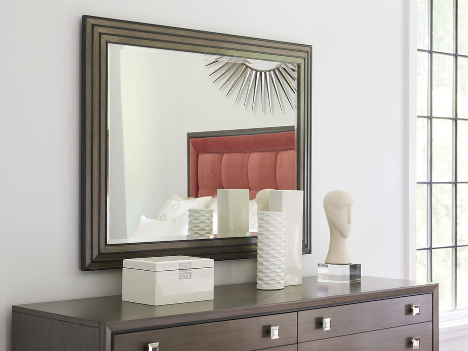 Lexington Ariana Miranda Rectangular Mirror in Platinum