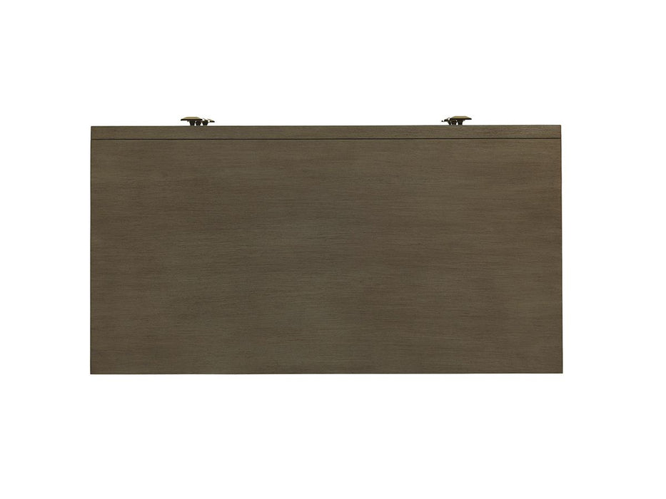 Lexington Ariana Divonne Mirrored Nightstand in Platinum