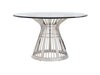 Lexington Ariana Riviera Stainless Center Table w/ 54" Glass Top in Platinum-54C image