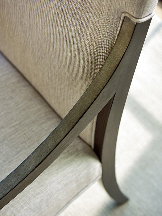 Lexington Ariana Saverne Upholstered Arm Chair (Set of 2) in Platinum