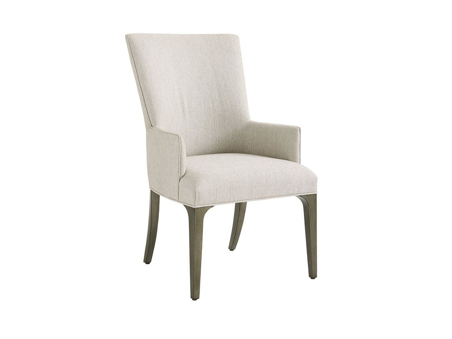 Lexington Ariana Bellamy Upholstered Arm Chair (Set of 2) in Platinum