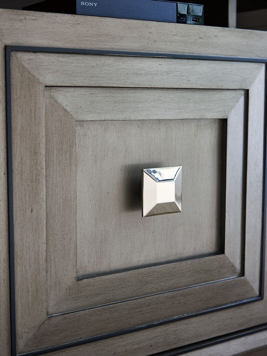 Lexington Ariana Basel Media Console in Platinum