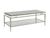 Lexington Ariana Athene Stainless Cocktail Table in Platinum image