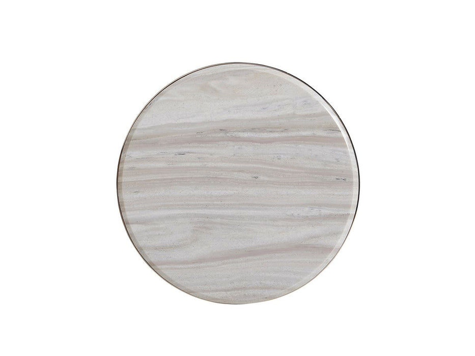 Lexington Ariana Martini Stainless Accent Table in Platinum