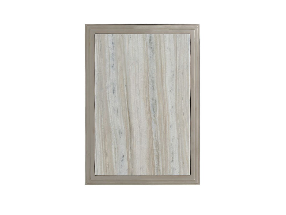 Lexington Ariana Athene Stainless End Table in Platinum