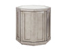 Lexington Ariana Rochelle Octagonal Storage Table in Silver Leaf image