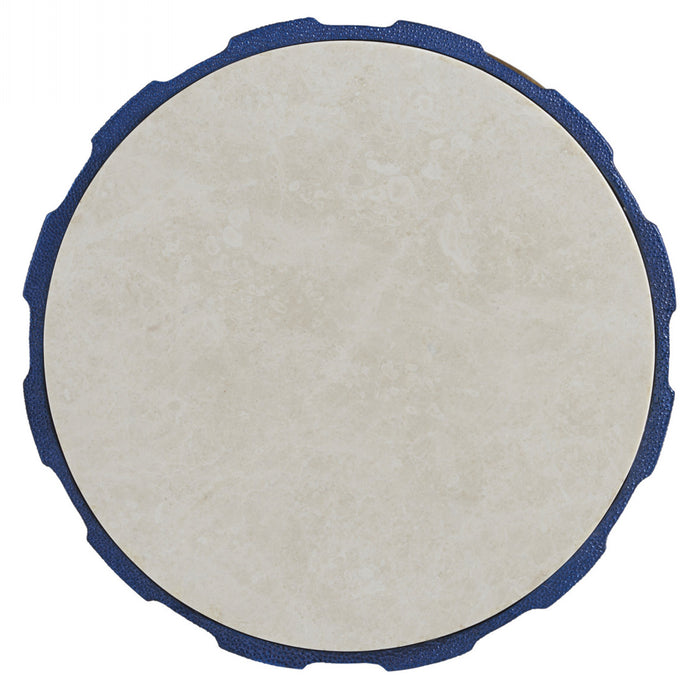 Lexington Furniture Carlyle Chelsea Accent Table in Cobalt