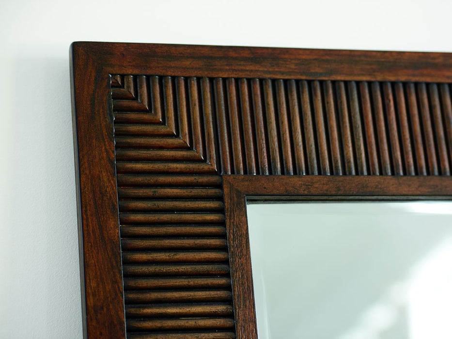 Lexington Furniture Silverado Helena Square Mirror in Dark Wood