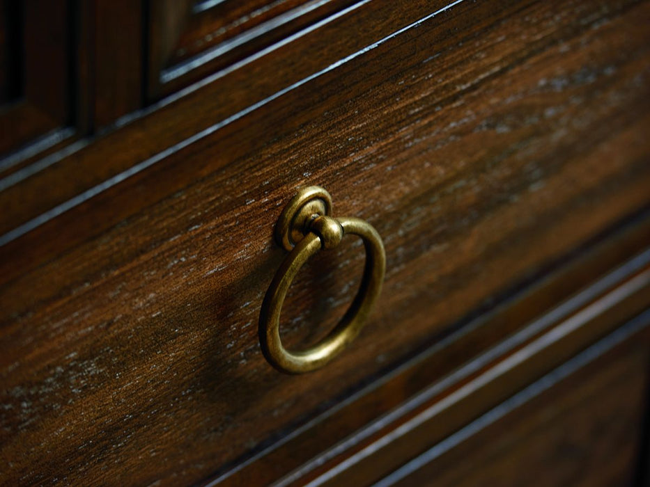 Lexington Furniture Silverado Crosby 12 Drawer Gentleman's Chest in Dark Wood