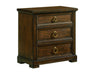 Lexington Furniture Silverado Napa 3 Drawer Nightstand in Dark Wood image