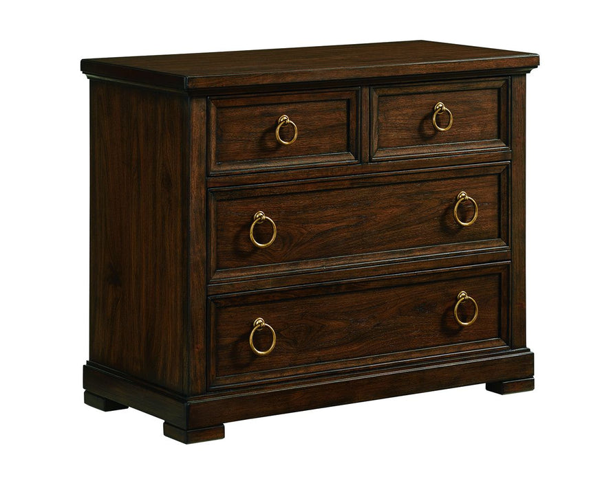 Lexington Furniture Silverado Cupertino 4 Drawer Bachelor's Chest in Dark Wood image
