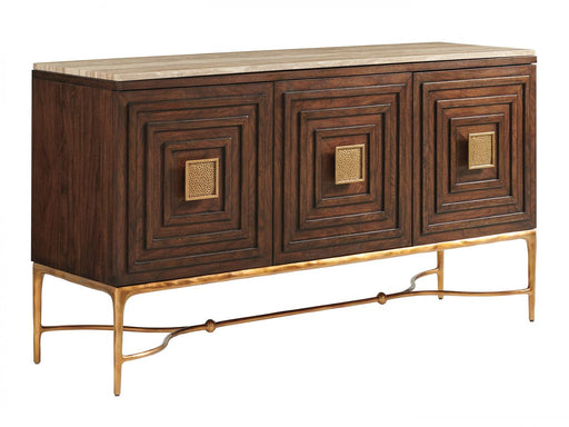 Lexington Furniture Silverado Tiburon Sideboard with Stone Top in Walnut image