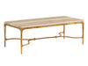 Lexington Furniture Silverado Menlo Park Rectangular Cocktail Table in Brass image