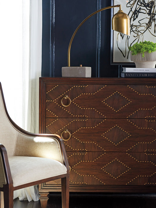 Lexington Furniture Silverado Woodland Drawer Hall Chest in Walnut