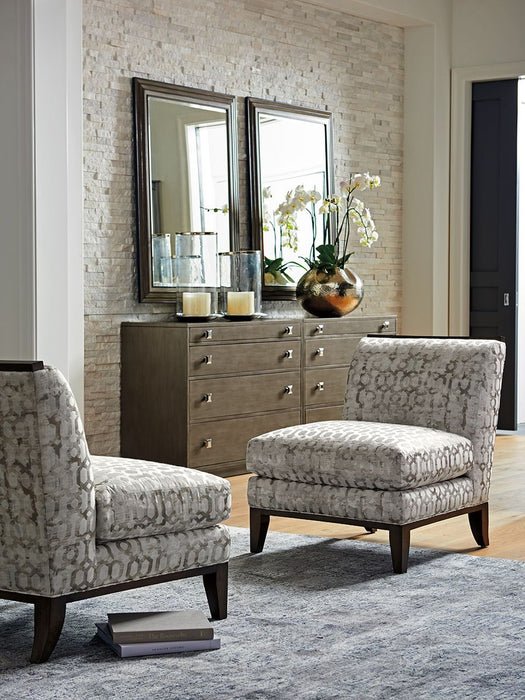 Lexington Ariana Miranda Rectangular Mirror in Platinum